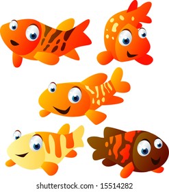 vector animal set 26
: koi fish