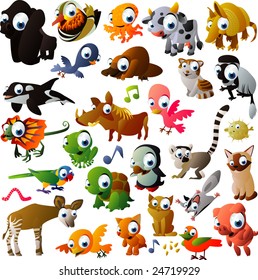 vector animal set