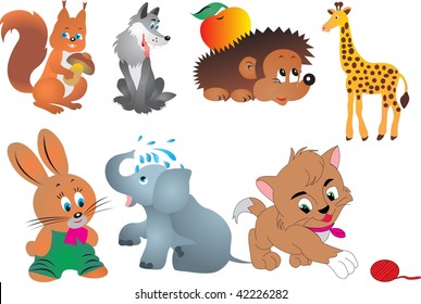 vector animal set