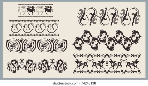 vector animal set