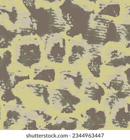 Vector Animal Skin Paper. Leopard Dots Watercolor Repeat. Wildlife Texture. Olive Luxury Cheetah Dots. Vector Animal Leather Seamless Paint. Tropical Summer Design. Watercolor Tie Dye Pattern.