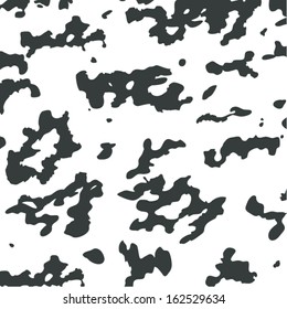 vector animal skin pattern of cow print