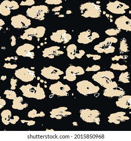 Vector Animal Skin Pattern. Leopard Dots Watercolor Seamless. Savannah Design. Brown Summer Cheetah Spots. Vector Animal Leather Repeat Textile. Tropical Modern Print. Watercolor Tie Dye Paper.