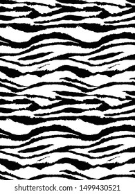 Zebra Seamless Animal Skin Pattern Your Stock Vector (Royalty Free ...