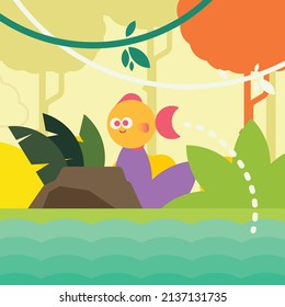 Caracteres de animales vectores para niños
