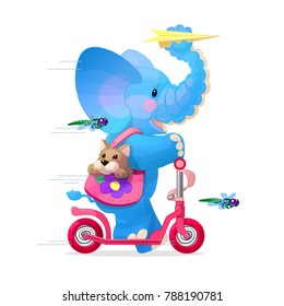 vector animals illustration theme. Typography card. Nursery wall art for kids. Hand drawn cartoon characters. Fairy world. Woodland story poster. Cartoon graphic print isolated on white background 19
