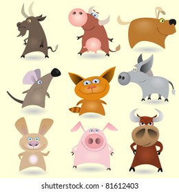 Vector animals set #1