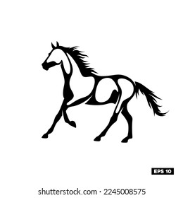 Vector animals silhouettes isolated on white. Livestock and poultry icons, Flat animal, 