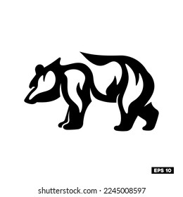 Vector animals silhouettes isolated on white. Livestock and poultry icons, Flat animal, 