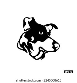 Vector animals silhouettes isolated on white. Livestock and poultry icons, Flat animal, 