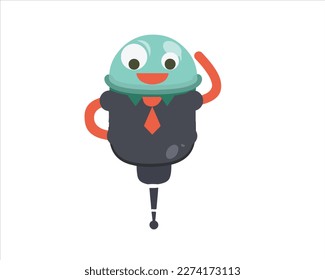 vector animated robot character 1