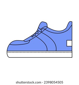 vector animation of blue shoes | vector art