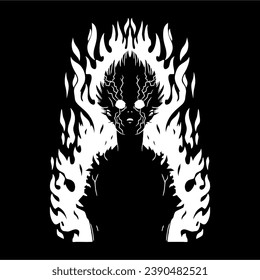 vector anime character from mob physico 100 series named shigeyo