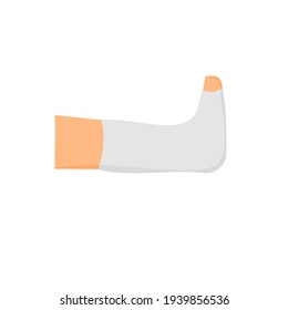 Vector of a ankle splint.