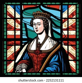 Vector of Anne, Queen of Great Britain (1665-1714).