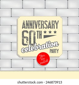 Vector anniversary banner