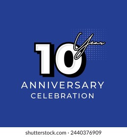 Vector Celebración de aniversario Números de año