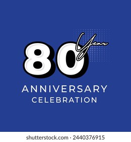 Vector Celebración de aniversario Números de año