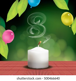 Vector Anniversary Greeting Card