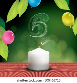 Vector Anniversary Greeting Card