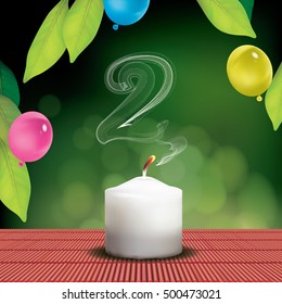 Vector Anniversary Greeting Card