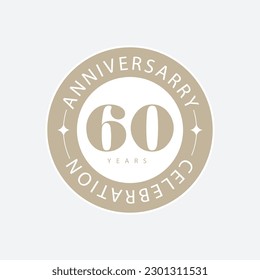 Vector anniversary logo design template