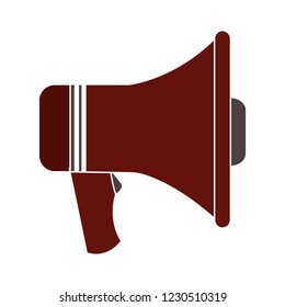 vector announcement megaphone isolated icon - audio loudspeaker illustration sign . sound volume sign symbol