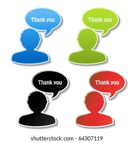 Vector announcement stickers