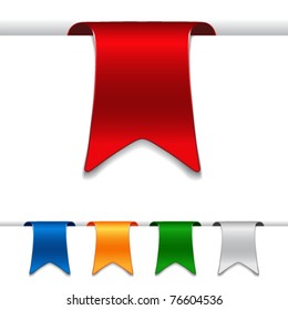 Vector announcement tag labels