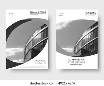 Vector annual report, brochure design. Flyer layout, leaflet template