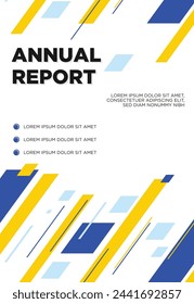 Vector Annual report brochure flyer design template vector, Leaflet, presentation book cover templates