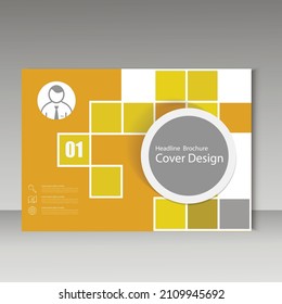 Vector annual report brochure template design. Book cover layout design, Abstract flyer templates