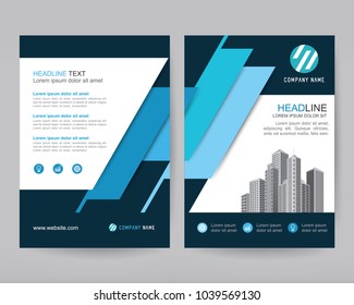 Vector annual report Business brochure, flyers design template, company profile, magazine, poster, book & booklet cover, size a4