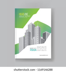 Vector annual report Business brochure flyer pamphlet design layout, company profile, magazine, poster, book & booklet cover in A4 size
