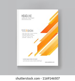 Vector annual report Business brochure flyer pamphlet design layout, company profile, magazine, poster, book & booklet cover in A4 size