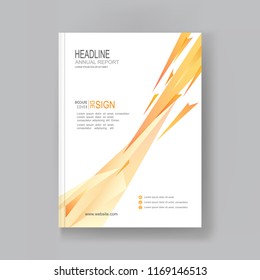 Vector annual report Business brochure flyer pamphlet design layout, company profile, magazine, poster, book & booklet cover in A4 size