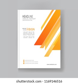 Vector annual report Business brochure flyer pamphlet design layout, company profile, magazine, poster, book & booklet cover in A4 size