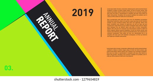 Vector  Annual Report and Presentation Layout Design Template for Business and Finance.