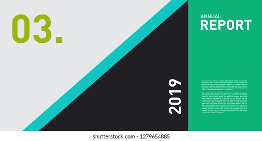 Vector  Annual Report and Presentation Layout Design Template for Business and Finance.