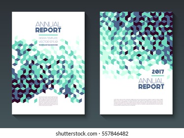 Vector annual report templates, abstract geometric background, abstract shapes on vertical format
