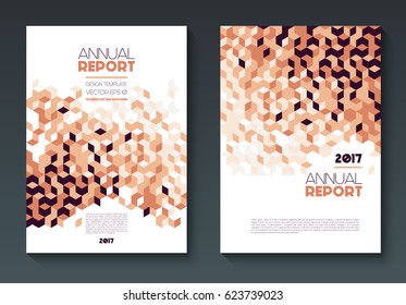 Vector annual report templates, abstract geometric background, abstract shapes on vertical format