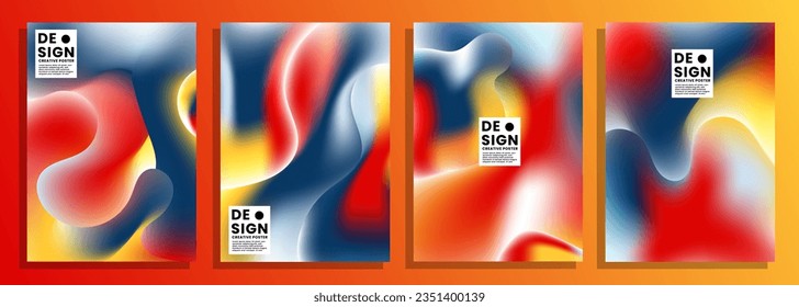 ein Vektorgrafik-Anti-Held-Gefälle-Cover-Set, für Poster, Buchcover, Albumdeckel, Flyer, Magazin, Katalog, etc.