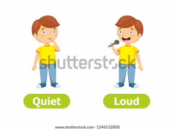 Vector Antonyms Opposites Cartoon Characters Illustration Stock Vector ...