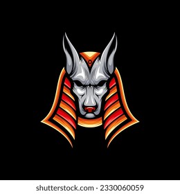 Vector Anubis Logo Design Illustration