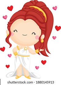 a vector of Aphrodite the Goddess of Love