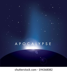 vector apocalypse wallpaper from satellite view