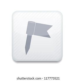 Vector app flag white icon. Eps10
