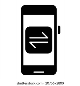Diseño de iconos de glifos de aplicaciones vectoras
