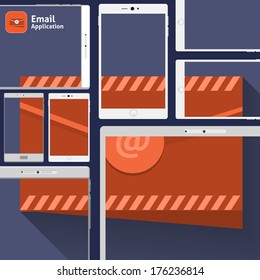 Vector App Icon for Smartphone Device Email