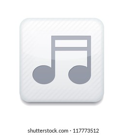 Vector app note white icon. Eps10